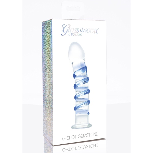 Dildo Realistico in Vetro G-Spot Gemstone